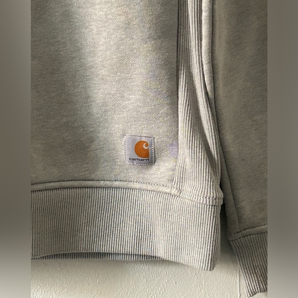 EUC Carhartt Gray Pullover Sweatshirt - Picture 6 of 8